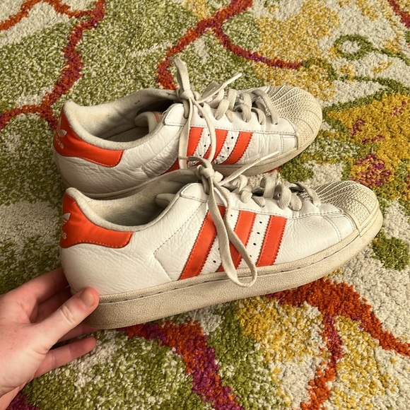 ADIDAS ORIGINAL SUPERSTARS SHOES SIZE 8.5 MENS VINTAGE - Picture 1 of 7